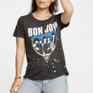 evereve CHASER bon jovi retro style band tee S